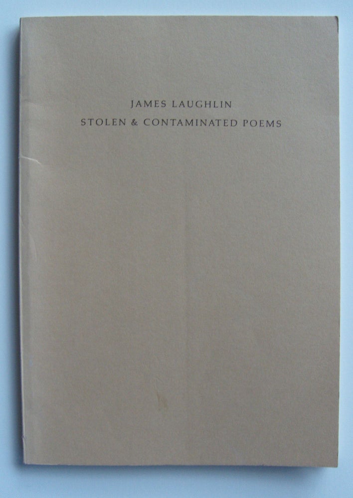 Item #1063 Stolen & Contaminated Poems [inscribed]. James Laughlin.