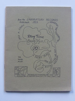 Item #1262 Play Time Pseudo Stein. From the Laboratory Records Notebook 1953. Robert Duncan