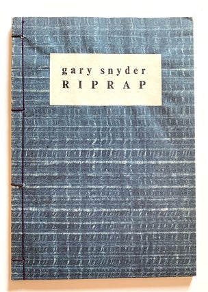 Item #1794 Riprap [first edition]. Gary Snyder