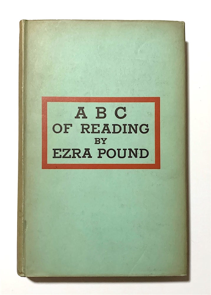 Item #1855 ABC of Reading. Ezra Pound.