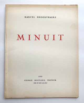 Item #1865 Minuit. Marcel Broodthaers