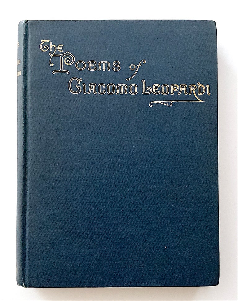 Item #2026 The Poems of Giacomo Leopardi. Giacomo Leopardi.