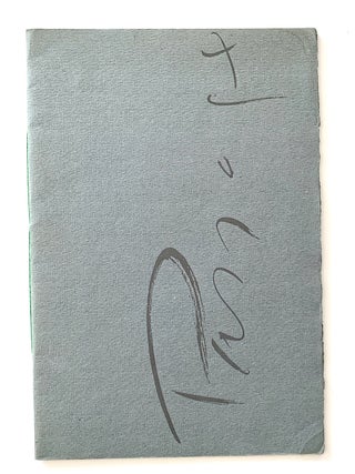 Item #2083 Passage. Michael McClure