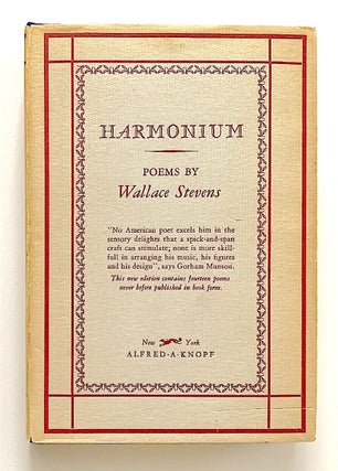 Item #2118 Harmonium. Wallace Stevens