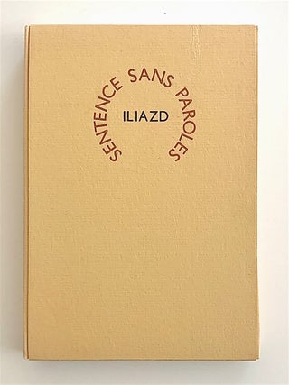 Item #2136 Sentence Sans Paroles. Iliazd