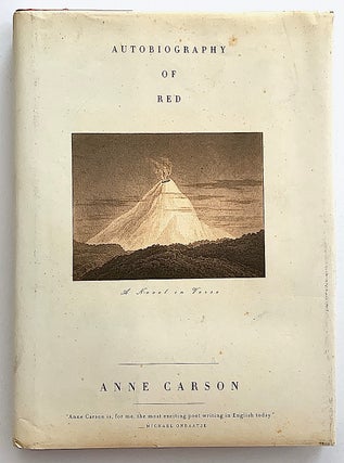 Item #2215 Autobiography of Red [first edition]. Anne Carson