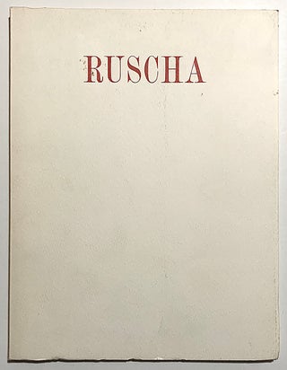 Item #2260 Edward Ruscha. Ed Ruscha