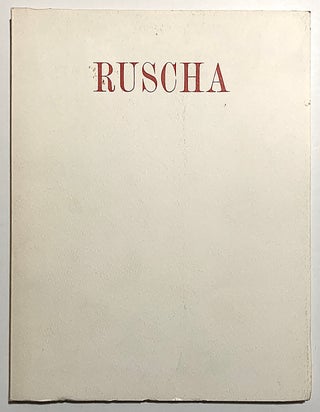 Item #2260 Edward Ruscha. Ed Ruscha