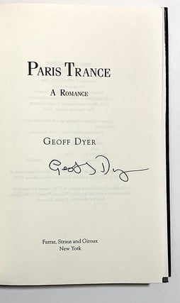 Paris Trance [first American edition, signed]
