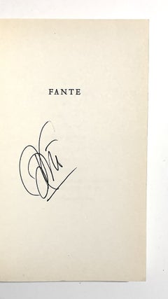 Fante [first edition, signed]