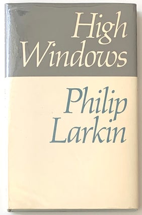 Item #2393 High Windows [first edition]. Philip Larkin
