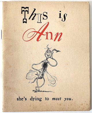 Item #2404 This is Ann. Theodor Seuss Geisel, ill., Munro Leaf