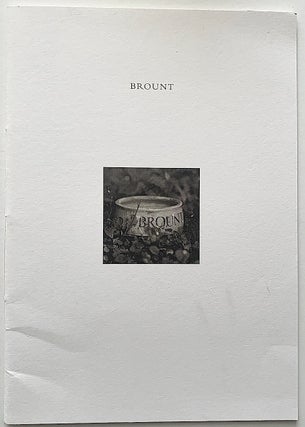 Item #2420 Brount. An Idyll. Ian Hamilton Finlay, Robin Gillanders