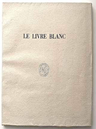 Item #2423 Le Livre Blanc. Jean Cocteau