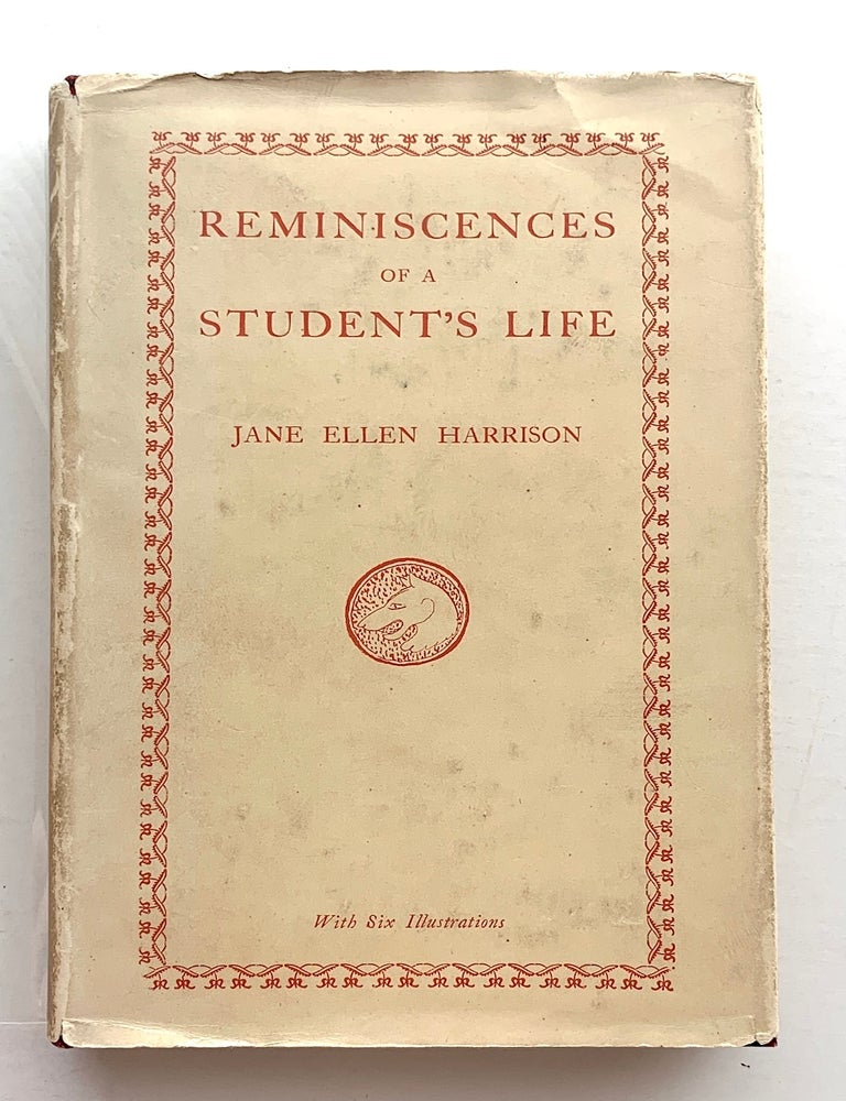 Item #2439 Reminiscences of a Student's Life. Jane Ellen Harrison.