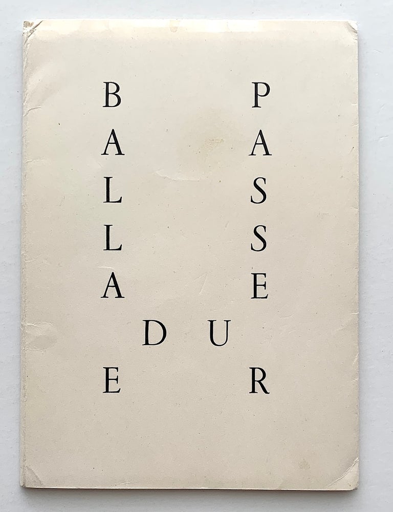 Item #2443 Ballade du Passeur. PAB, Marcel B&eacute;alu.