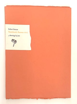 Item #2513 Notebook Poems: 1953. Robert Duncan, and Jess