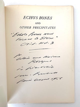 Echo’s Bones and Other Precipitates