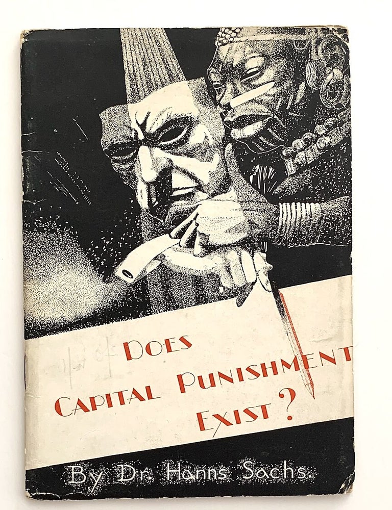Item #2583 Does Capital Punishment Exist? Pool Imprint, Dr Hanns Sachs.