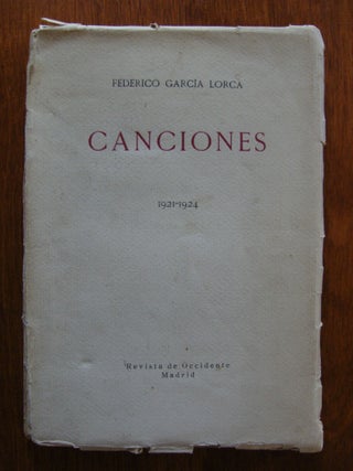 Item #368 Canciones (1921-1924). Segunda edición. Federico García Lorca