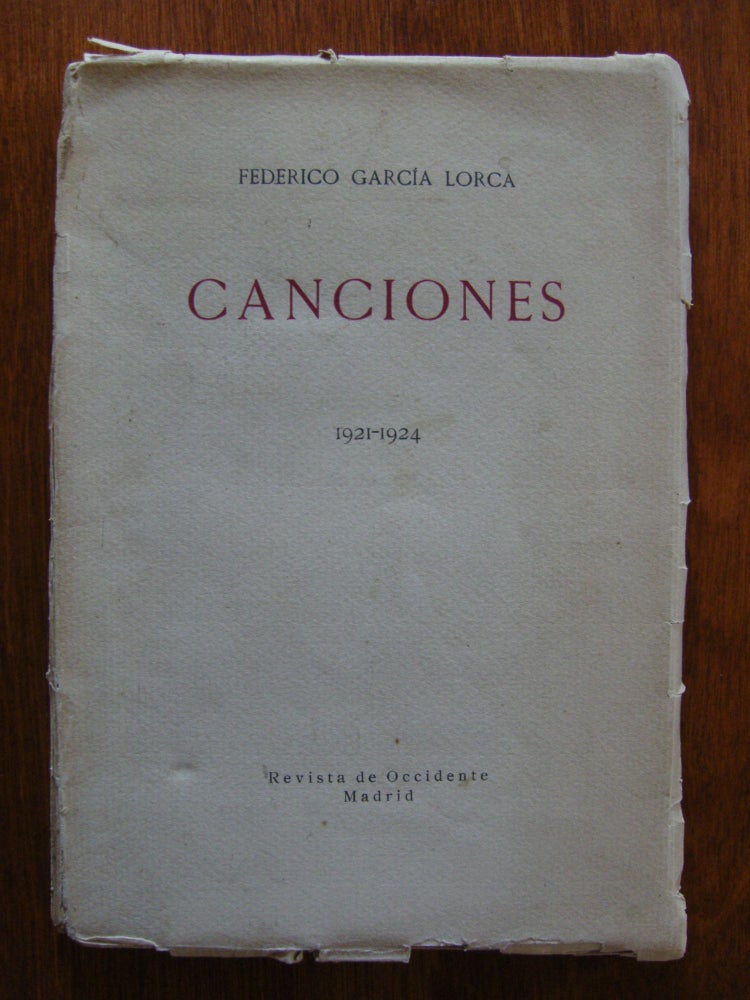 Item #368 Canciones (1921-1924). Segunda edición. Federico García Lorca.